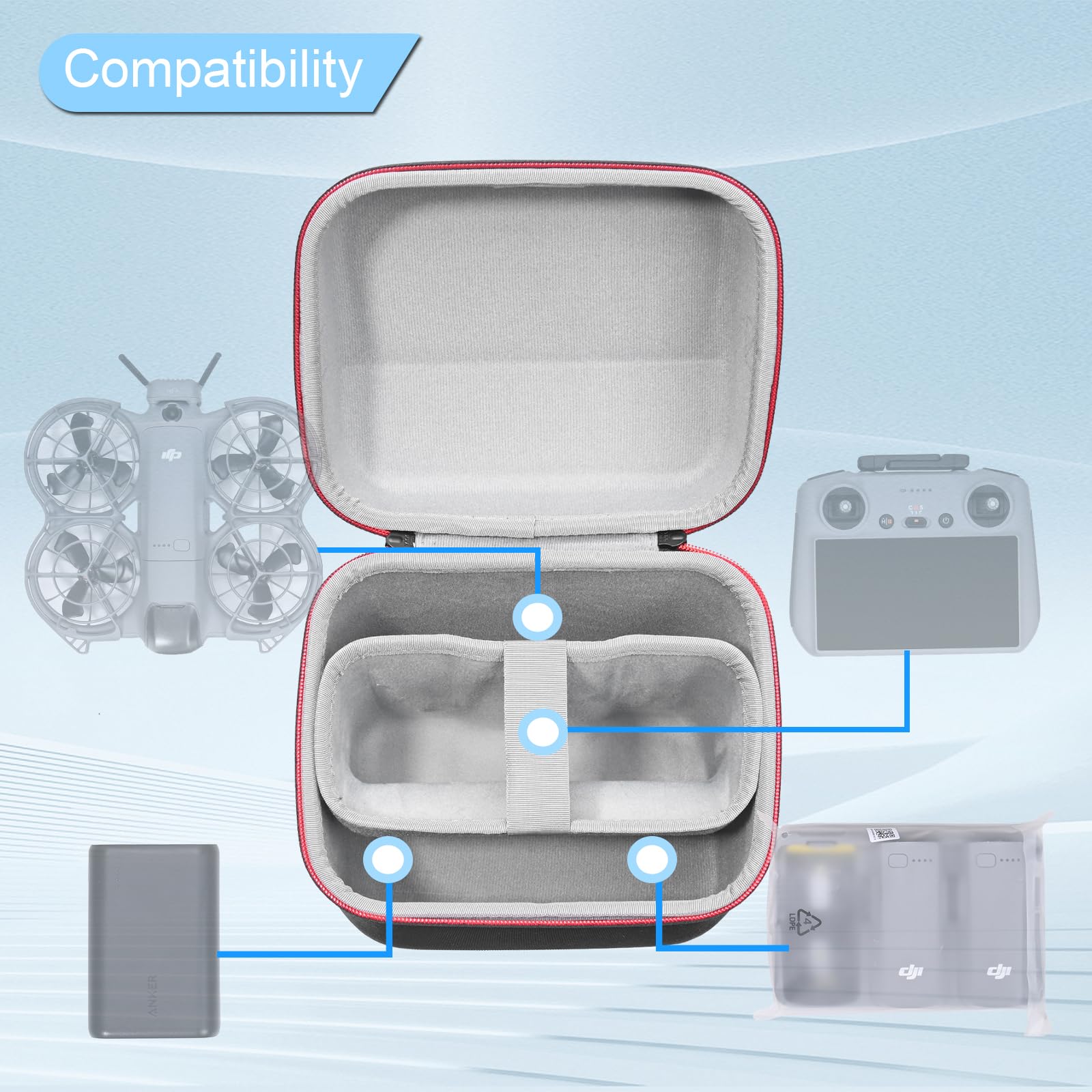 Portable Case for DJI Neo 2 Fl - Drone Carrying Case 评论和价格
